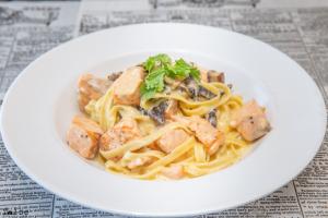 Salmon Fettuccine