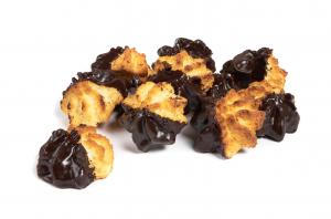 Coconut Macaroons Dipped in Chocolate