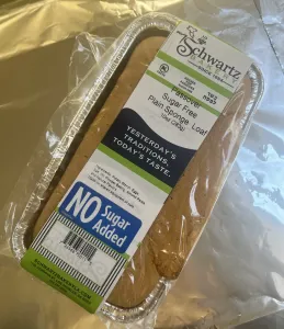 Sugar free plain sponge loaf